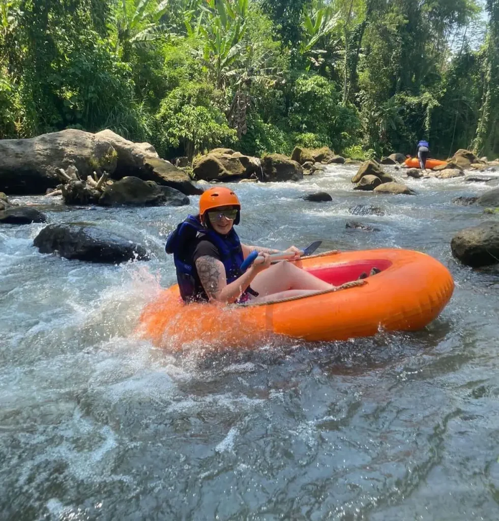 Tubing Ubud Bali river tubing at Singapadu